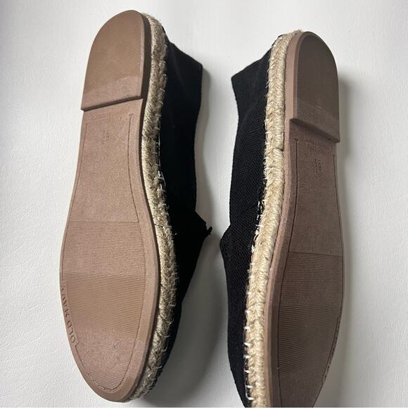 Old Navy Womens Black Canvas Espadrille Flats for Women Sz 6.5 - Picture 8 of 8